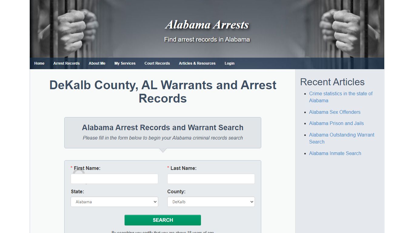 DeKalb County, AL Warrants and Arrest Records - Alabama Arrests